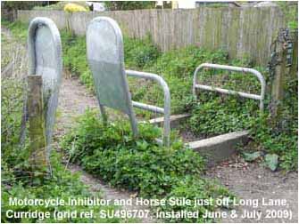 Horse stile and motorcycle inhibitor